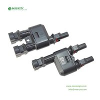 1000vdc 2 to 1 Pv4 Solar Branch Connector Solar Y Branch Photovoltaic Panel Connection