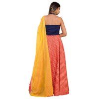 Dull Satin With Digital Printed Lehnga Choli