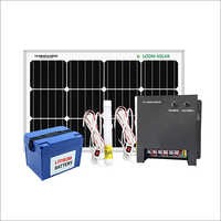 Loom Solar 50 watt Home Lighting System for Mobile Charging, Lighting for Villages