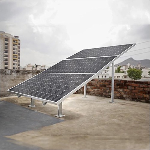 Loom Solar 3 Panel Stand (375 watts) - Horizontal - Stairs design By LIPO TECHNOLOGY PRIVATE LIMITED