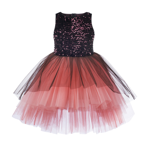 Kids Girls Party wear High Low Dress By TOY BALLOON FASHION PRIVATE LIMITED
