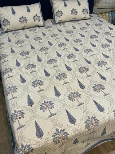 100% Cotton Hand Block Printed Bedcover