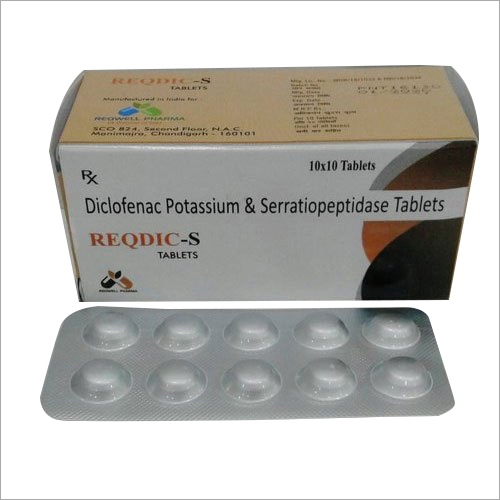 Diclofenac Potassium And Serratiopeptidase Tablets