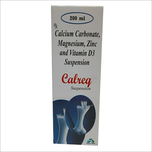 200Ml Calcium Carbonate Magnesium Zinc And Vitamin D3 Syrup General Medicines
