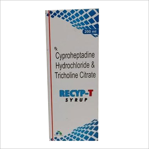 Cyproheptadine Hydrochloride And Tricholine Citrate Syrup General Medicines