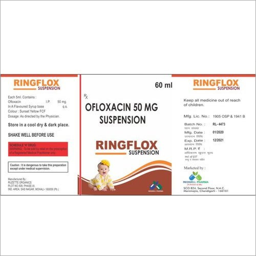 60ml Ofloxacin 50 Mg Syrup