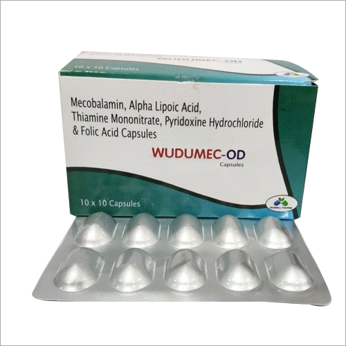 Mecobalamin,Alpha Lipoic Acid Thiamine Mononitrate Pyridoxine Hydrochloride And Folic Acid Capsules General Medicines