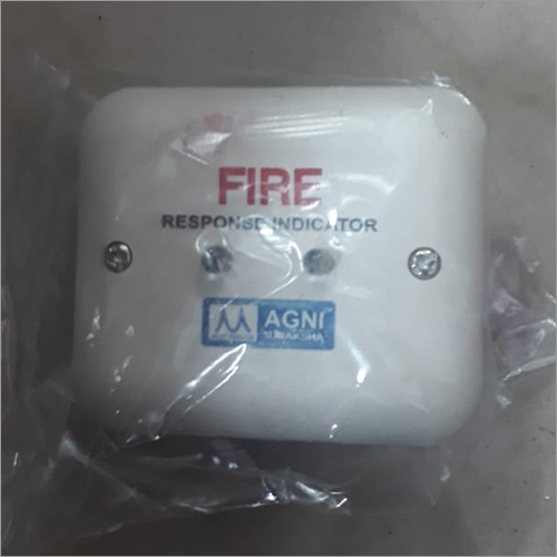 Fire Response Indicator - Plastic, 100x100 mm, White | 24V, CE Certified, Indicates Active Fire Alarm System