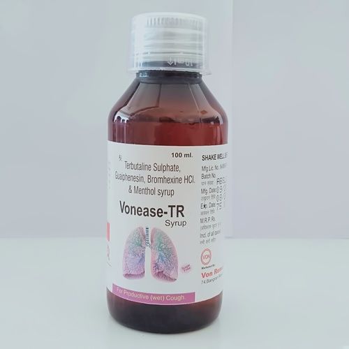 100ml Terbutaline Sulphate Guaiphenesin Bromhexine Hcl Menthol