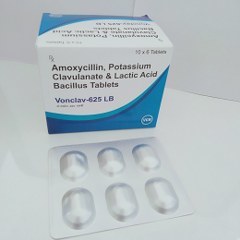 Amoxycillin, Potassium Clavulanate & Lactic Acid Bacillus Tab.