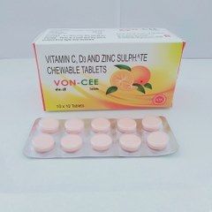 Vitamin C D3 And Zinc Sulphate Chewable Tablets