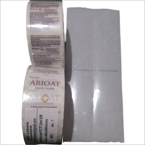 Transparent Label for Product And Barcode Label