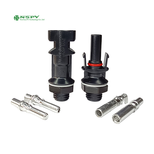 Nspv 1000Vdc Solar Panel Connectors Types With Tuv Certificate Solar Panel Connector Types - Color: Black