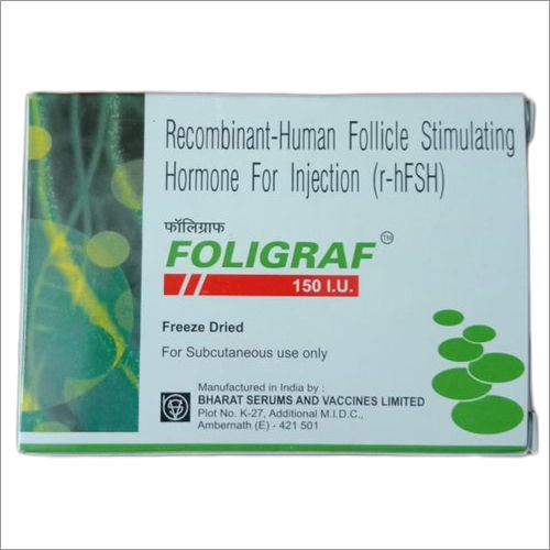 Foligraf 150 IU Recombinant- Human Follicle Stimulating Hormone For Injection (r-hFSH)