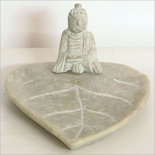 Stone Soapstone Budha Leaf