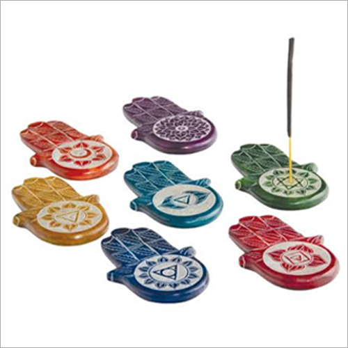 Any Color Soapstone Humsa Incense Holder