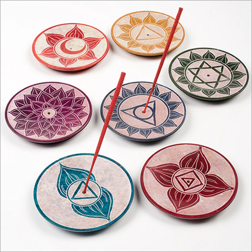 Stone Soapstone Seven Colors Incense Holder