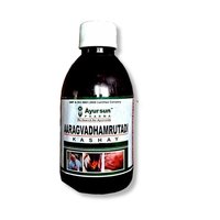 Ayursun Aaragvadhamrutadi Kashay - Ayurvedic Herbal Kadha , Sugarless Syrup For Amla Pitta And Twak Vikar, Suitable For All Ages