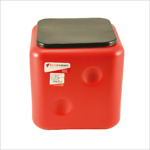 Dies Stool - Plastic, 12x12x12 Inches, Red | Durable, Portable, Comfortable, Lightweight, Stackable, Easy Cleaning, Space-Saving
