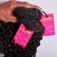 Indian Virgin Cuticle Aligned Natural Curly Human Hair Bundle With Lace Closure frontal