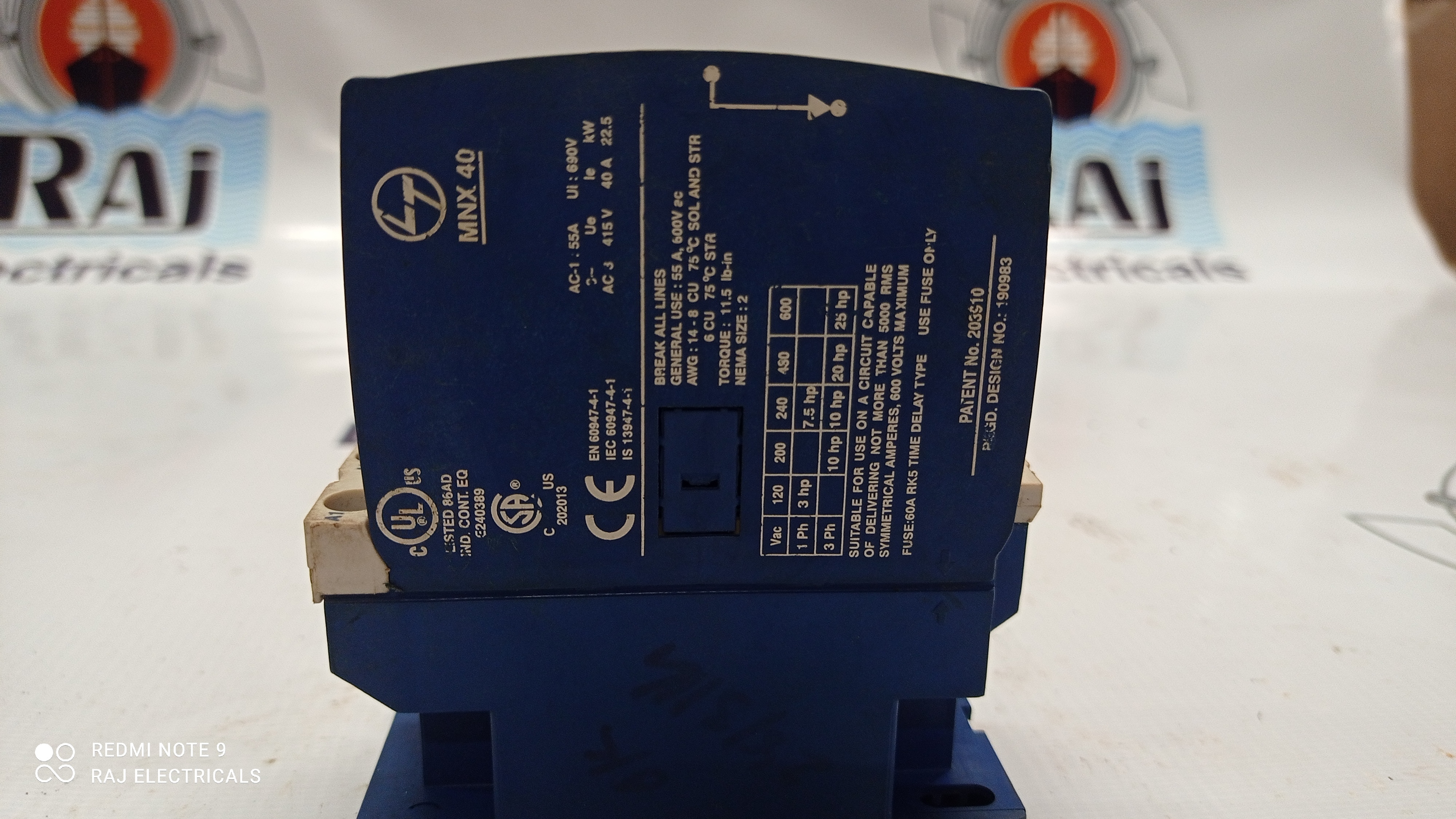 LT CONTACTOR - MNX 40