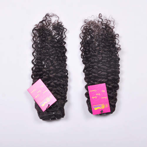 Indian Soft & Silky Natural Raw Mink Unprocessed Human Curly Hair Extensions Length: 10-32 Inch (In)