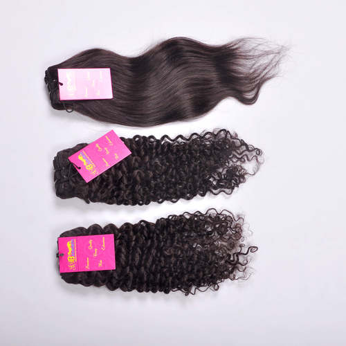 Natural Color Indian Virgin Loose Curly Straight Remy Brazilian Cambodian Peruvian Human Hair Length: 10-32 Inch (In)