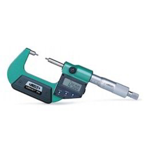 Insize 3533-25BA Digital Spline Micrometer - Carbide Measuring Faces, 0-25mm Range, IP54 Waterproof | Automatic Power Off, Data Output System