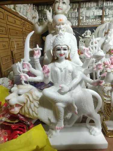 White Marble Durga Mata Statue