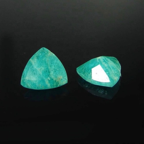7mm Amazonite Faceted Trillion Loose Gemstones