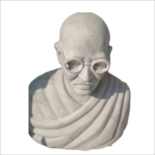 White Marble Gandhi Ji Statue