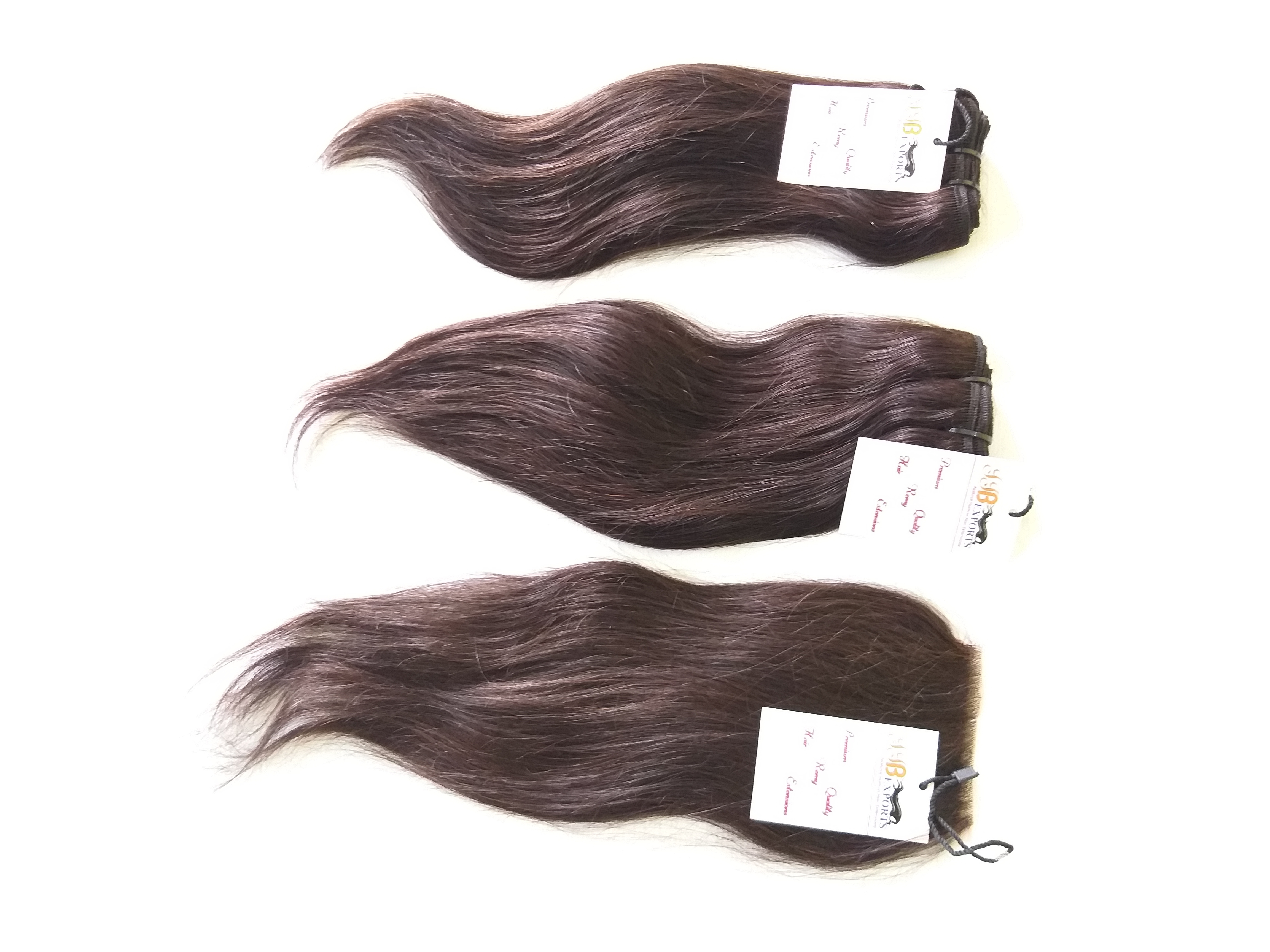 Natural Raw Virgin Cuticle Aligned 100% Natural Color Straight Remy Human Hair Extensions