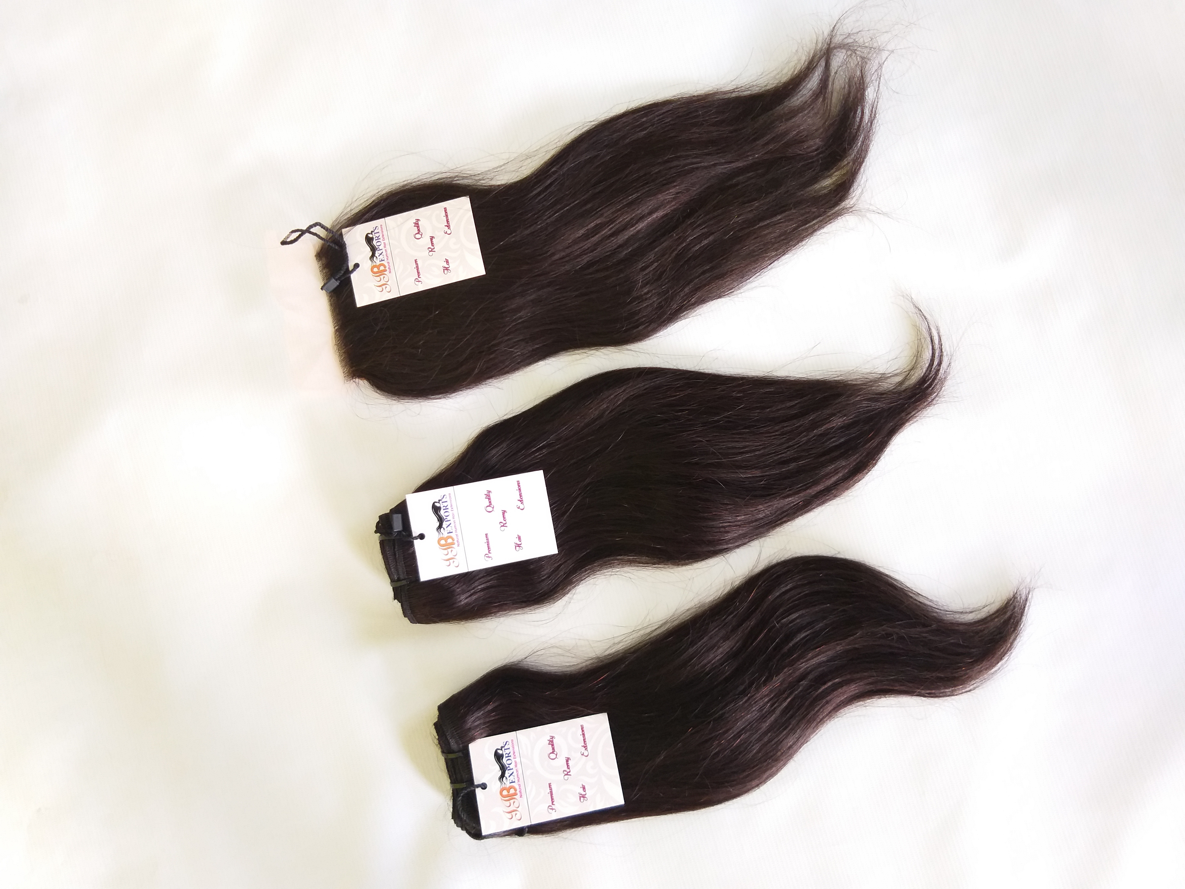 Raw Mink Unprocessed Indian/brazilian Human Straight Hair Bundle With Lace Closure Frontal