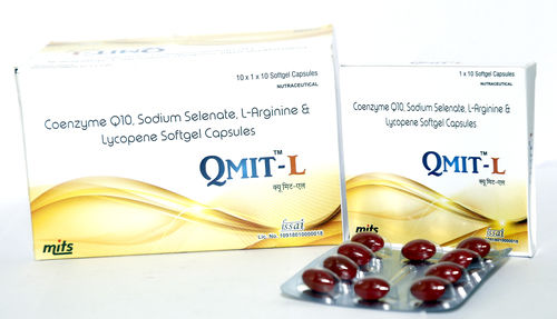 Coenzyme Q10 + सेलेनियम + एल-आर्जिनिन + ओमेगा 3 फैटी एसिड कैप्सूल