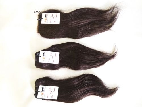 100% Natural Hair Raw Double Weft Remy Cuticle Aligned Straight Virgin Indian Human Hair Length: 10-32 Inch (In)