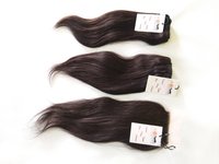 100% Natural Hair Raw Double Weft Remy Cuticle Aligned Straight Virgin Indian Human Hair
