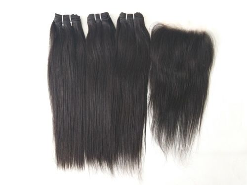 Indian Straight Hair With Lace Closure