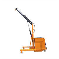 Yellow And Black Manual Floor Crane