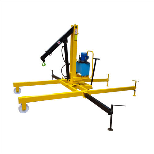 Yellow And Black 0.5 Ton Rotated Hydraulic Floor Cranes