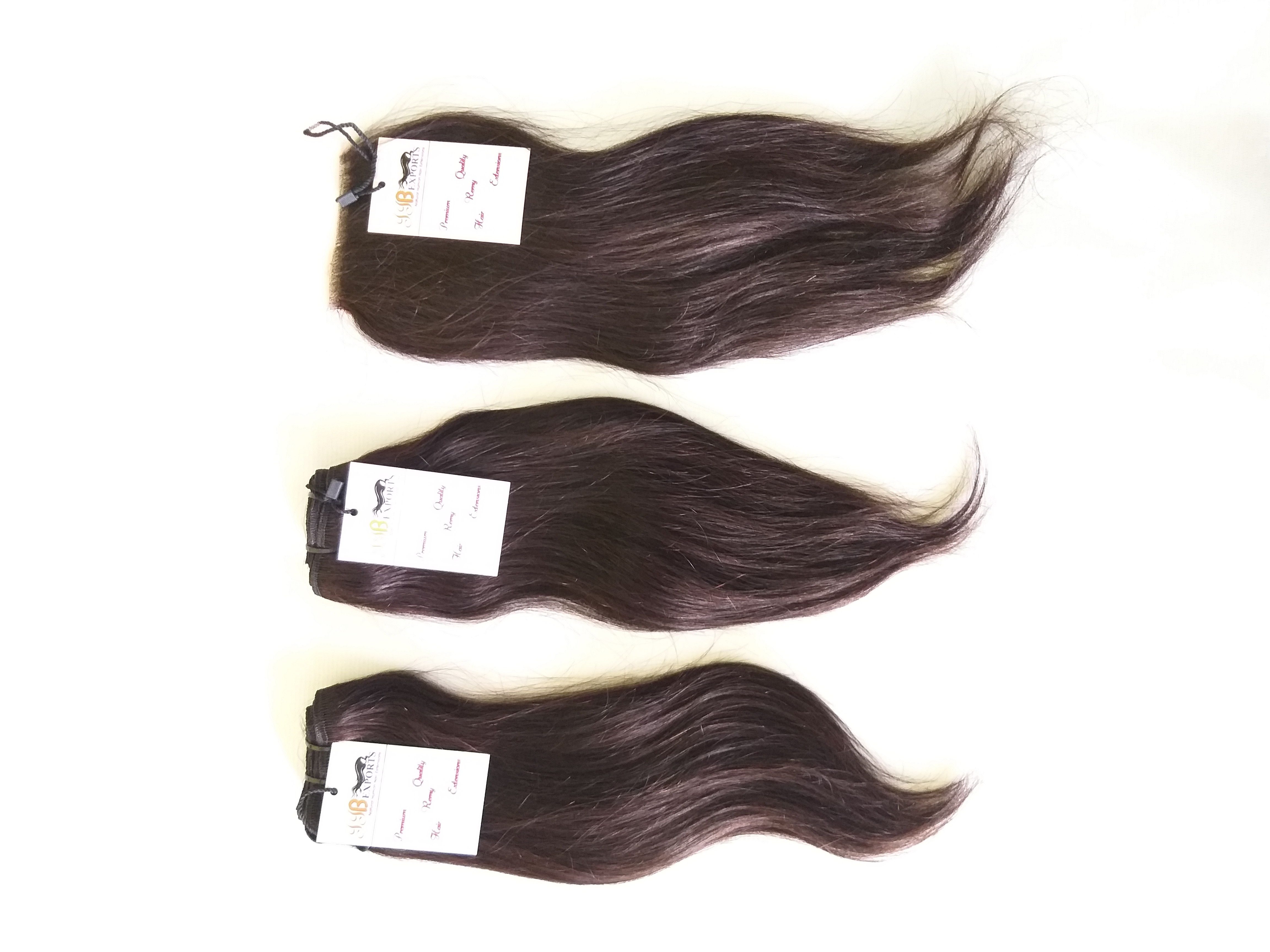 Premium Grade Wholesale Virgin Human Hair Extension Straight Human Hair Weaving Bundles