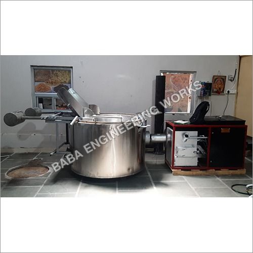 High Efficiency Wood Palate Burner Circular Batch Fryer