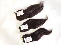 Natural straight brazilian human virgin hair bundles with lace closure human hair