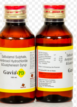 Salbutamol 1mg, ambroxol Hydrochloride 15mg & Guiphenesin 50mg Syrup By NAVPAD IMPEX
