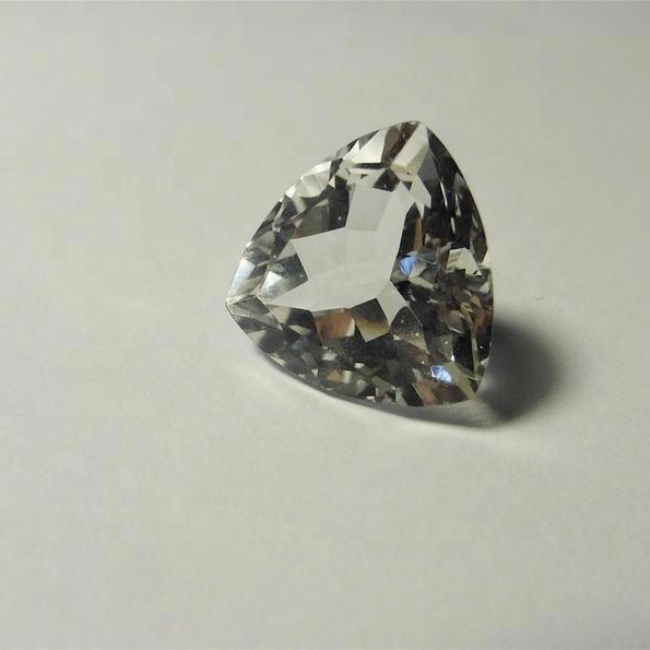 11mm Crystal Quartz Faceted Trillion Loose Gemstones