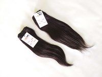 Super Single Double Drawn Straight Human Hair Bundles Brazilian Raw hair with Closures