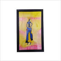 Black Uv Finish Warli Painting