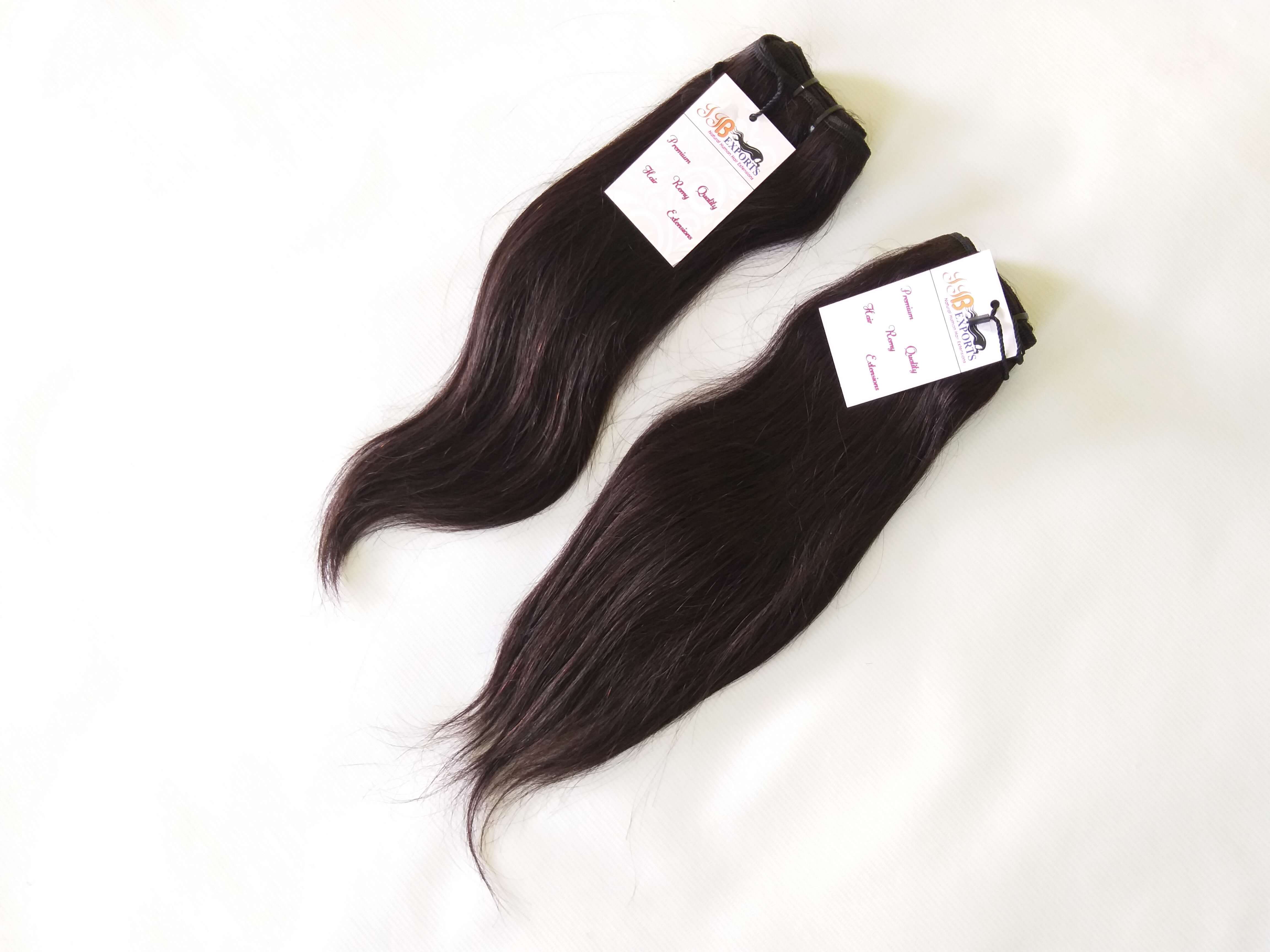 Natural Raw Unprocessed Brazilian Machine Weft Straight Virgin Human Hair