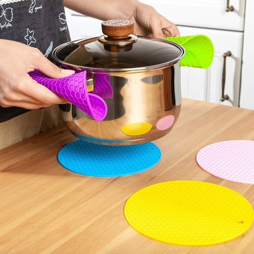 Silicone Trivets Mat (Set Of 4 By CHEAPER ZONE