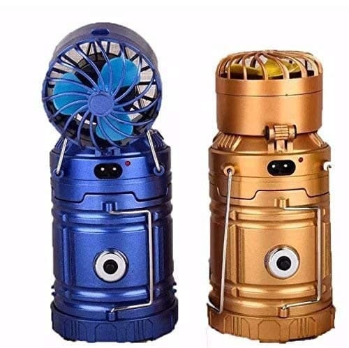 Mini Fan Solar Camping Lamp