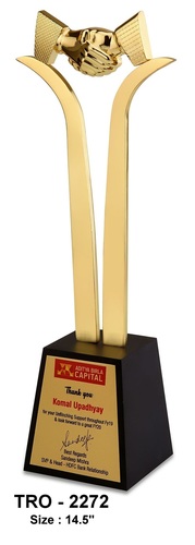 Premium Handshake Trophy